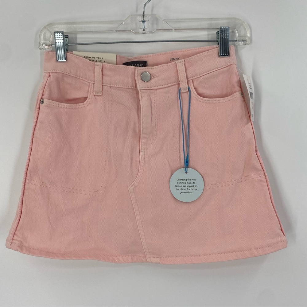DL1961 NWT Girls Pink Denim Jenny Skirt 14